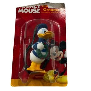 Vintage 2000 Disney Donald Duck Illuminated Santa's Best EZ Light Ornament